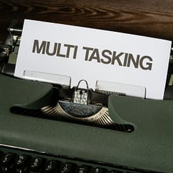 a close up of a typewriter with a paper on it